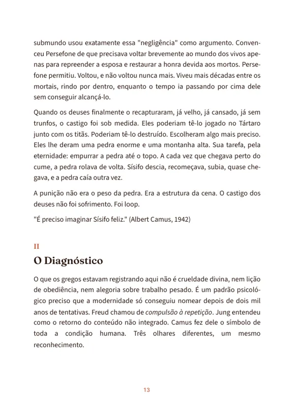 Página do meio de uma edição, com o texto como foi enviado